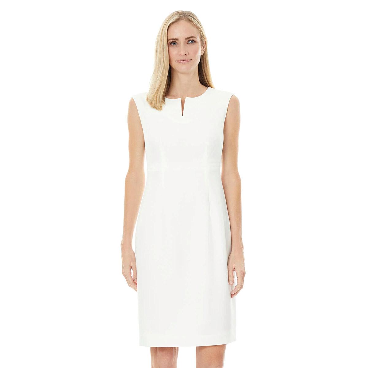 Womens Kasper Sleeveless Solid Sheath Dress