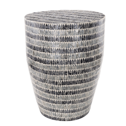 9th & Pike(R) Bohemian Blue Capiz Shell Accent Table