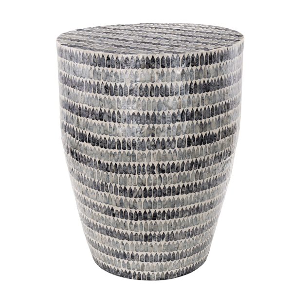 9th & Pike® Bohemian Blue Capiz Shell End Table - image 