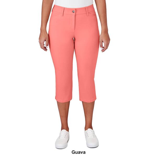 Womens Ruby Rd. Key Items Alt Tech Fly Front Capri Pants