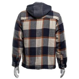 Mens Mountain Ridge Flannel Jacket w/ Chest Protector - Blue/Tan