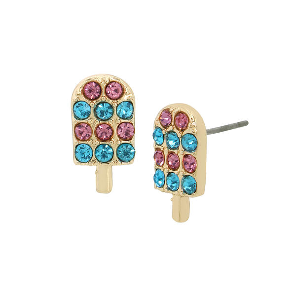 Betsey Johnson Popsicle Stud Earrings - image 