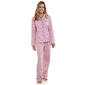 Womens White Orchid Long Sleeve Floral Long Leg Pajama Set - image 1