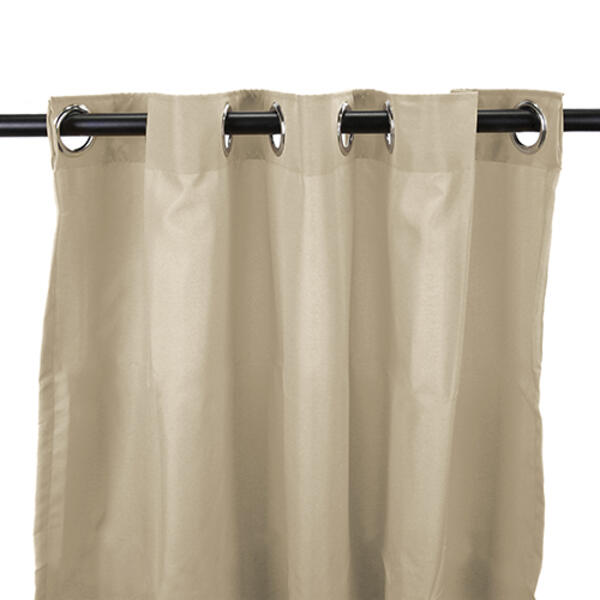 Jordan Manufacturing Outdoor Curtain Panel - Linen - image 