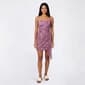 Juniors Jump Mesh Side Ruched Slip Dress - image 1