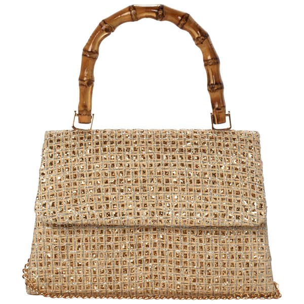 D''Margeaux Top Handle Glitter Evening Bag