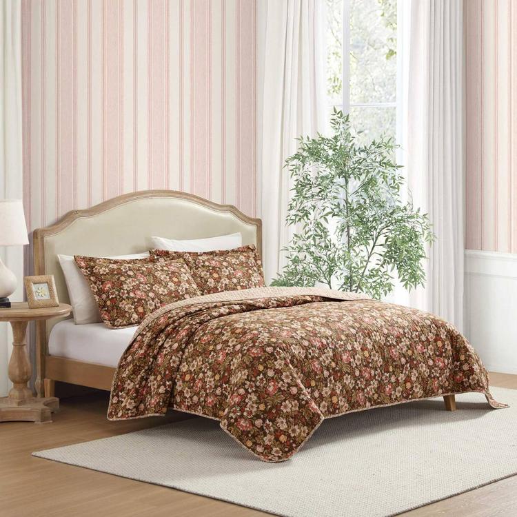Laura Ashley Marta Cotton Quilt Set