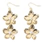 Ashley Cooper(tm) 2 Tier Metal Flower Drop Earrings - image 1