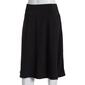 Petite NY Collection Knee Length Solid ITY Skirt - image 1