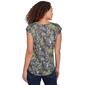 Plus Size Emaline Key Items Cap Sleeve Scoop Neck Tee - image 2
