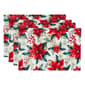 Avanti Poinsettia Holiday Placemats - Set of 4 - image 1