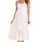 Juniors Self Esteem Allover Eyelet Lace-Up Midi Slip Dress - image 4