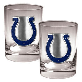 NFL Indianapolis Colts 2pc. 14oz. Rocks Glass Set