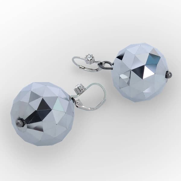 Betsey Johnson Midnight Magic Disco Ball Drop Earrings