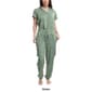 Womens Hanes&#174; All Natural Solid Pajama Set w/ Hood - image 3