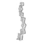 Haus of Brilliance 10kt. White Gold 1.0ctw. Diamond Curve Pendant - image 3