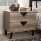 Baxton Studio Swanson 2 Drawer Nightstand - image 1