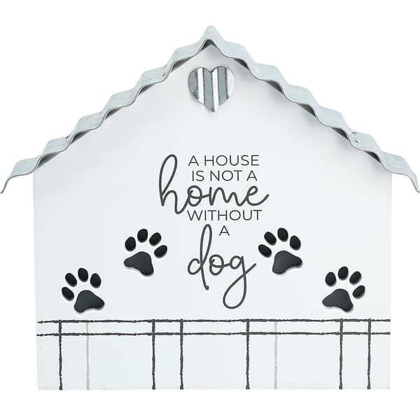 Pavilion Furever Pawsome 6in. House is Not a Home Dog Plaque - image 