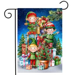Briarwood Lane Santa''s Elves Garden Flag