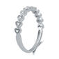 Endless Affection&#8482; 1/10ctw. Diamond Sterling Silver Heart Band - image 2