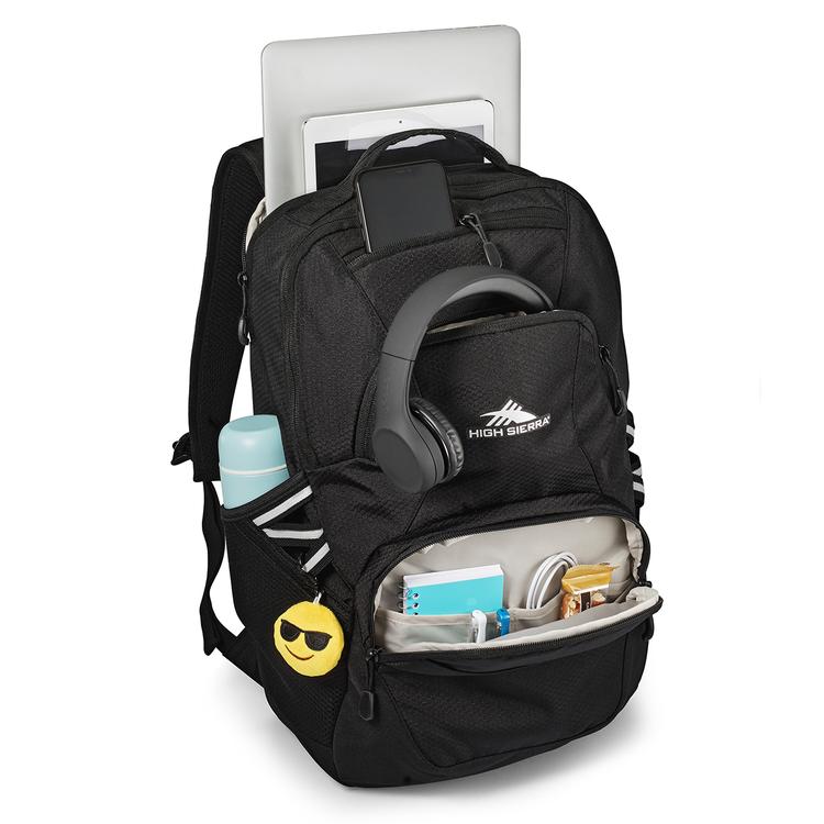 High Sierra® Black Swoop Backpack