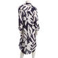 Womens Raviya Long Sleeve Pocket Leaf Split Neck Swim Cover Up - image 2