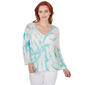 Womens Skyes''s The Limit Soft Side 3/4 Sleeve Printed Sweater - image 1