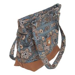 Stone Mountain Donna Quilted Tote - Grey/Tan/Multi
