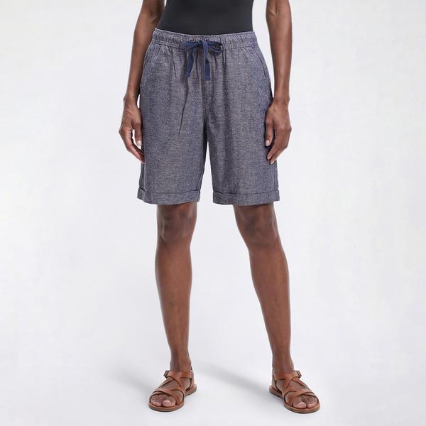 Womens da-sh Drawstring Tie Linen Shorts