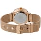 Womens Laura Ashley&#174; Minimalist Rose Gold Mesh Watch - LA31043RG - image 2