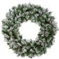 Northlight Seasonal 36in. Flocked Angel Pine Christmas Wreath - image 1