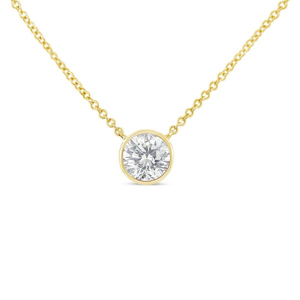 Haus of Brilliance 10kt. Gold 1/3ctw. Diamond Solitaire Pendant - image 