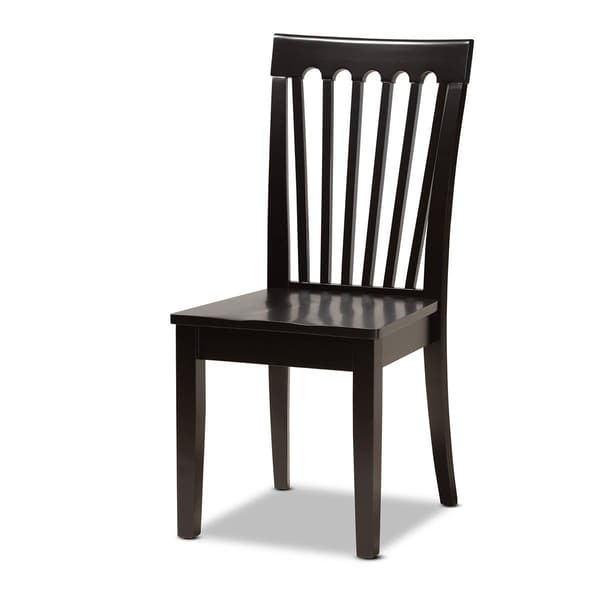 Baxton Studio Sasa Dark Brown Wood 5pc. Dining Set
