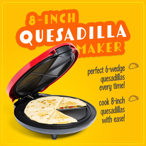 Nostalgia™ Taco Tuesday 6-Wedge Electric Quesadilla Maker