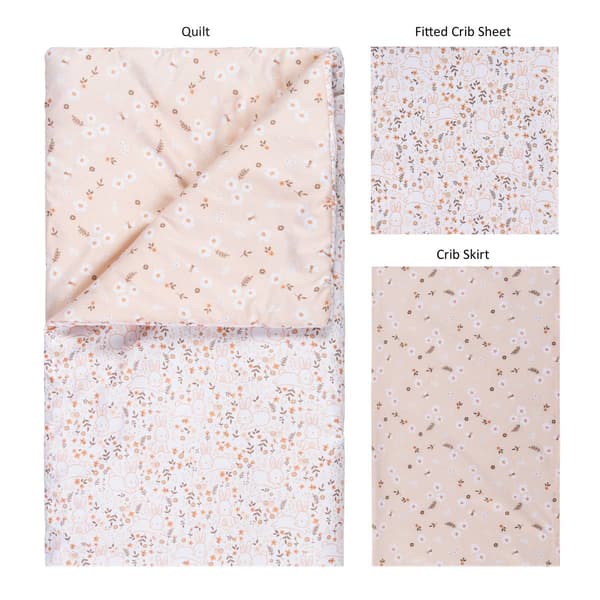 Sammy & Lou® Cottage Floral 3pc. Crib Bedding Set Boscov's