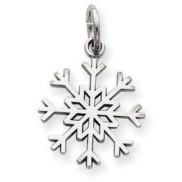 Gold Classics(tm) 14kt. White Gold Snowflake Pendant