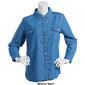 Womens Hasting & Smith Long Sleeve Button Up Denim Shirt - image 3