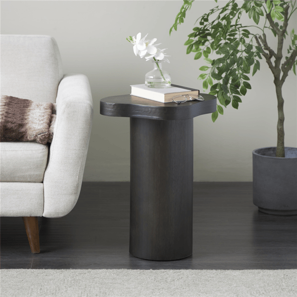 9th & Pike® Modern Black Wood Accent Table