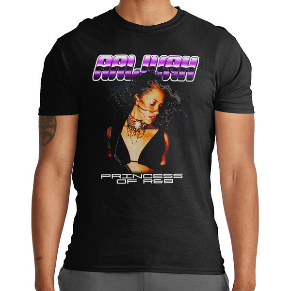 Young Mens Aaliyah Short Sleeve Graphic Tee - image 