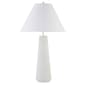 HomeRoots 28in. White Ceramic Table Lamp - image 1