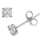 Nova Star&#174; Sterling Silver 1/10ctw. Lab Diamond Stud Earrings - image 2