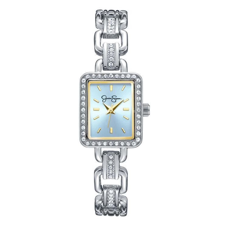 Womens Jessica Simpson 20mm Rectangular Case Watch - JS0106SL
