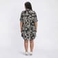 Plus Size Mlle Gabrielle Roll Tab Sleeve Patchwork Shift Dress - image 2