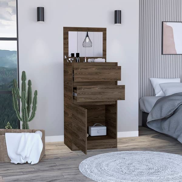 FM FURNITURE Celestial Dresser w/ Cosmetic Station