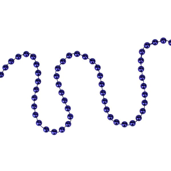 Northlight Seasonal Shiny Sapphire Beaded Christmas Garland