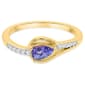 Gemstone Classics™ Pear-Shaped Tanzanite with White Topaz Ring - image 2