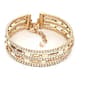Napier Gold-Tone & Clear Crystal Multi-Row Coil Bracelet - image 1
