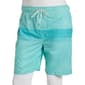 Young Mens SURFZONE&#174; Striped Aqua Swim Trunks - image 2