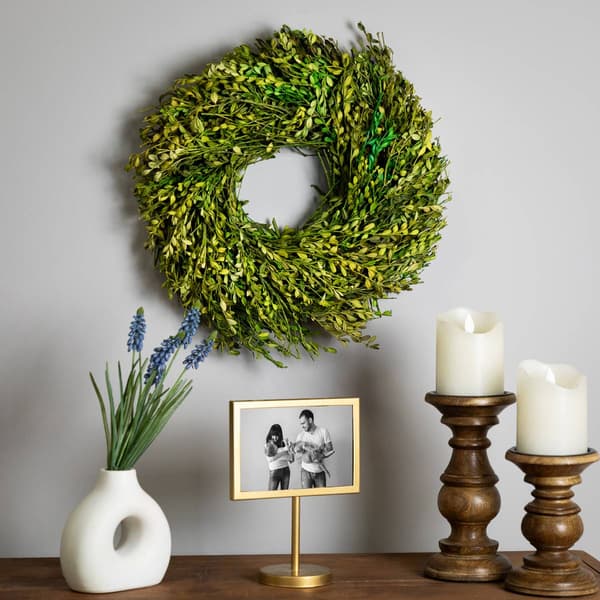 Northlight Seasonal 15in. Artificial Green Foliage Spring Wreath