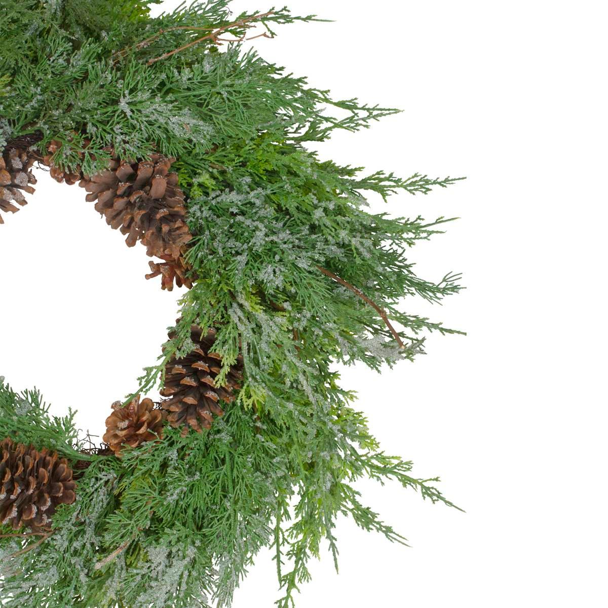 Northlight Seasonal 26in. Frosted Artificial Christmas Wreath